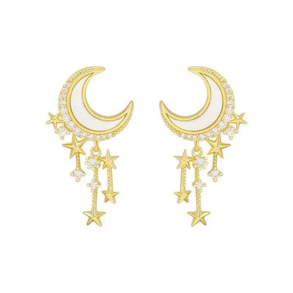 Luxurious Moonlight Earrings Unique Joyas